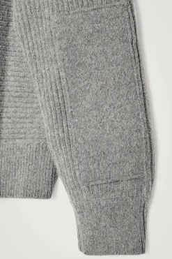 Online COS SWETER Z WEŁNĄ Z ALPAKI – OVERSIZED FIT Szary