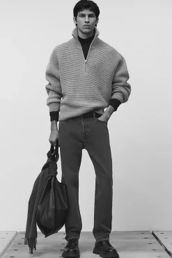 Online COS SWETER Z WEŁNĄ Z ALPAKI – OVERSIZED FIT Szary