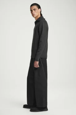 Sale COS SWETER Z WEŁNY I BAWEŁNY Z KRÓTKIM SUWAKIEM Ciemnoszary