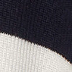 Fashion COS SWETER Z WEŁNY I BAWEŁNY Z KRÓTKIM SUWAKIEM Granatowy