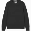 Online COS SWETER Z WYCIĘCIEM POD SZYJĄ Z MIESZANKI Z WEŁNĄ Czarny
