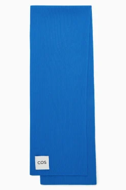Clearance COS SZALIK Z MIESZANKI ZAWIERAJĄCEJ KASZMIR Jaskrawoniebieski