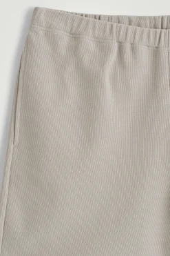 Outlet COS SZORTY Z BAWEŁNIANEGO DŻERSEJU Jasnyszarobrązowy