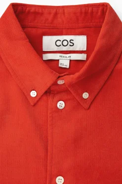 Discount COS SZTRUKSOWA KOSZULA Pomarańczowy