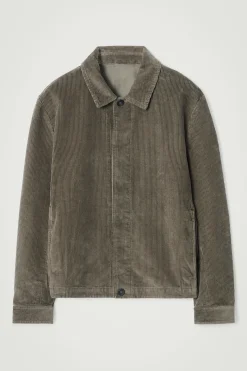 Best COS SZTRUKSOWA KOSZULA WIERZCHNIA – RELAXED FIT Ciemnykhaki