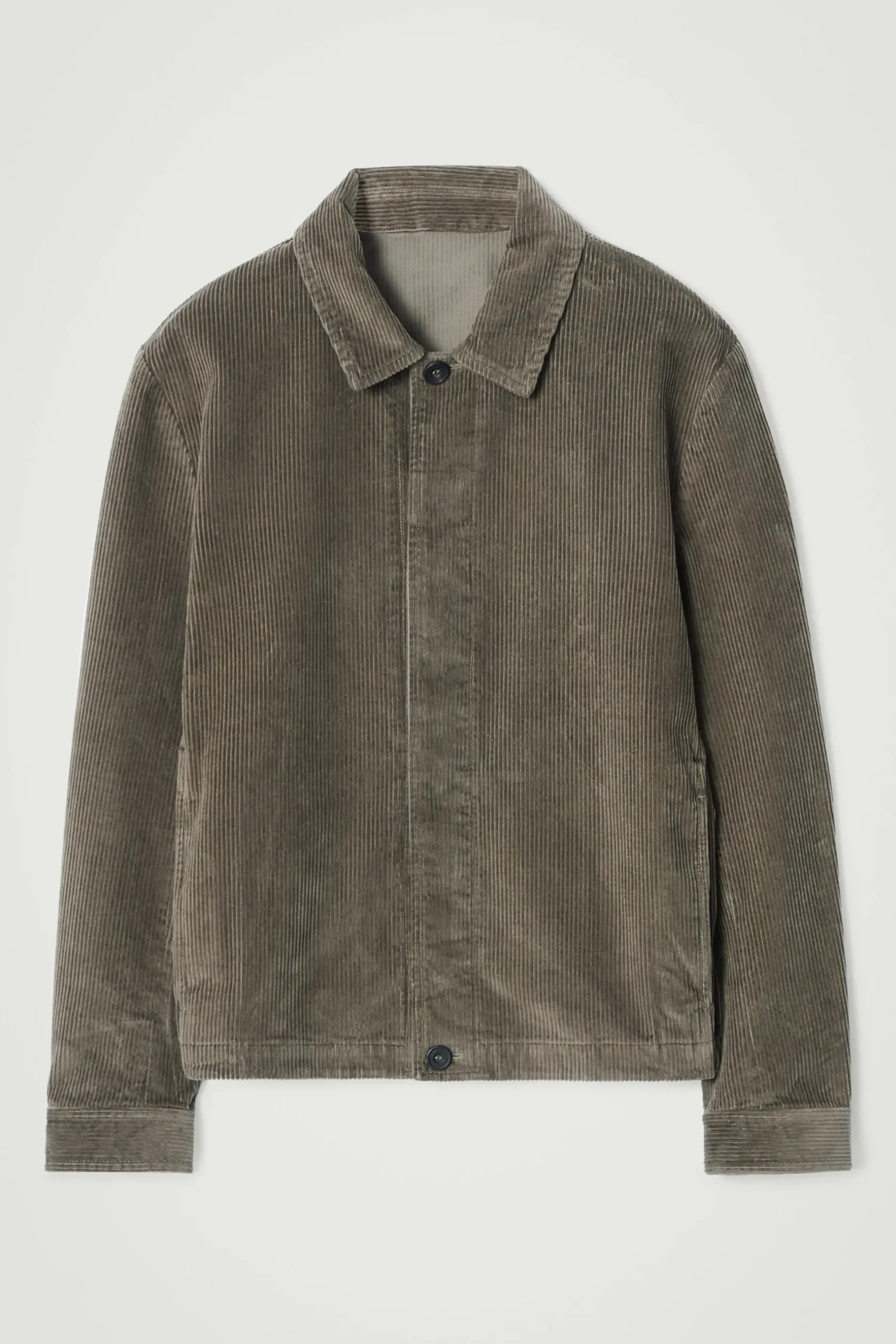 Best COS SZTRUKSOWA KOSZULA WIERZCHNIA – RELAXED FIT Ciemnykhaki