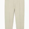 Clearance COS TAPERED LINEN TROUSERS Beige