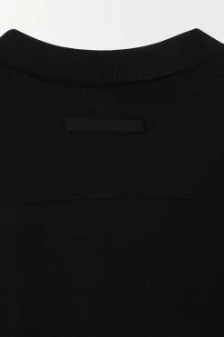 Outlet COS THE FINE KNIT VNECK CARDIGAN Black