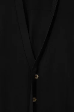 Outlet COS THE FINE KNIT VNECK CARDIGAN Black