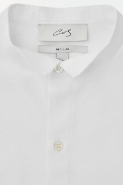 Online COS THE POPLIN TUXEDO SHIRT White