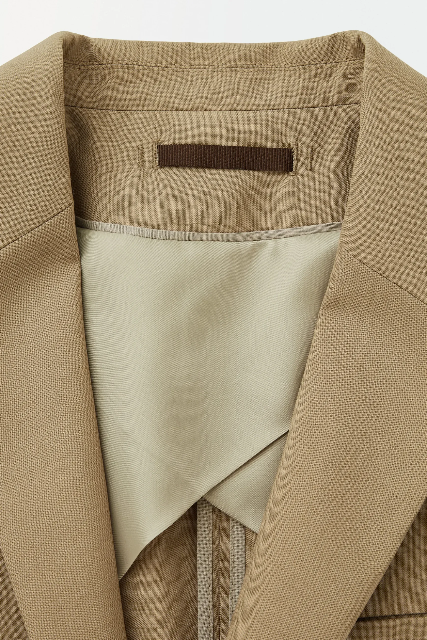 Hot COS THE SINGLEBREASTED WOOL BLAZER Beige
