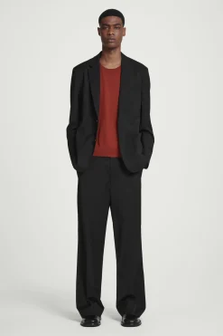 Best COS TOP BEZ RĘKAWÓW Z JEDWABIEM – RELAXED FIT Czerwony