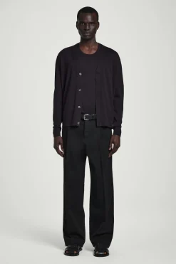 Best COS TOP BEZ RĘKAWÓW Z JEDWABIEM – RELAXED FIT Ciemnobrązowy
