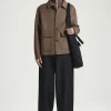 Outlet COS TORBA TYPU TOTE Czarny