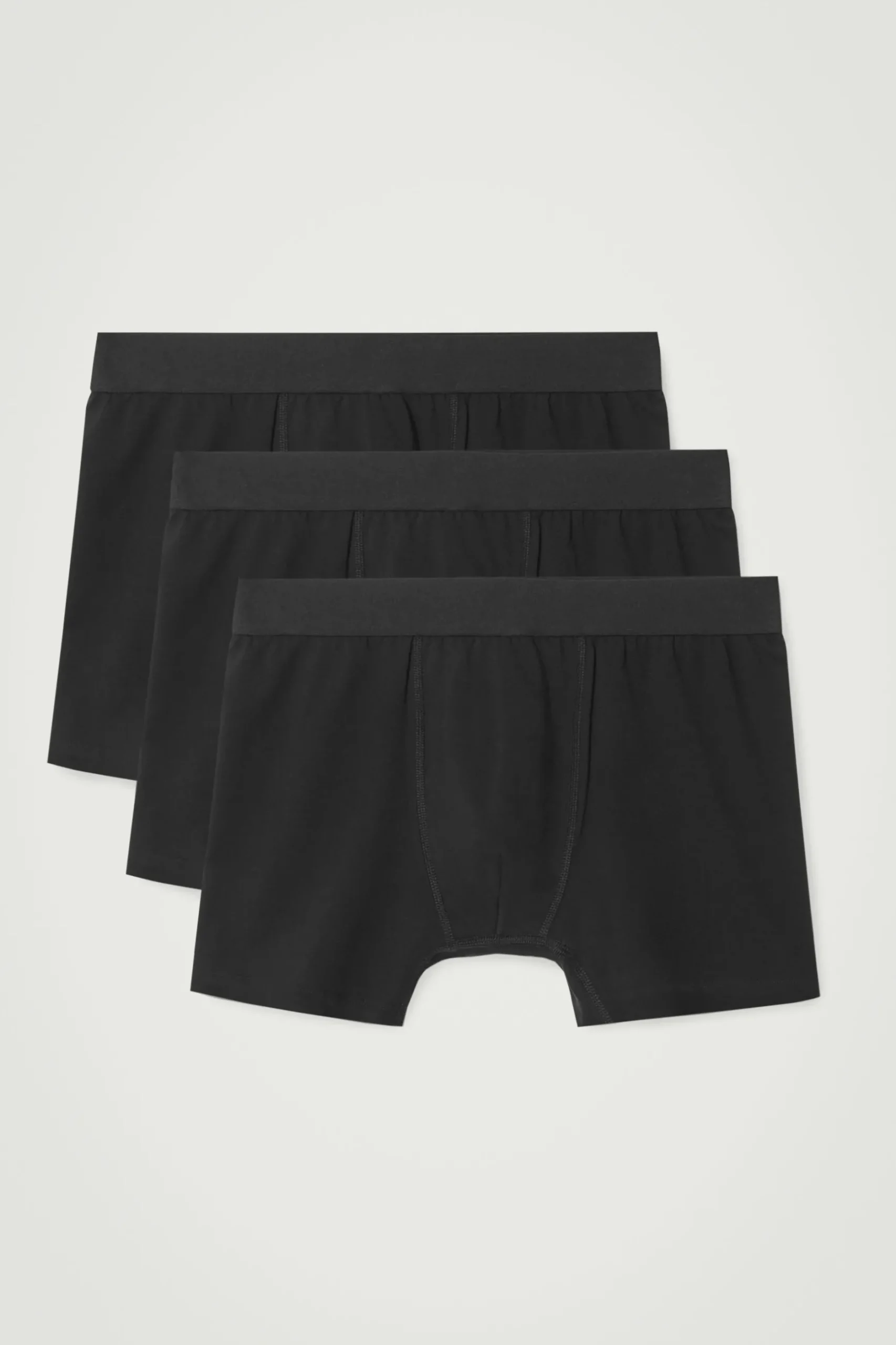 Best COS TRÓJPAK BAWEŁNIANYCH BOKSEREK Czarny