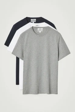 Online COS TRÓJPAK BAWEŁNIANYCH T-SHIRTÓW – REGULAR FIT