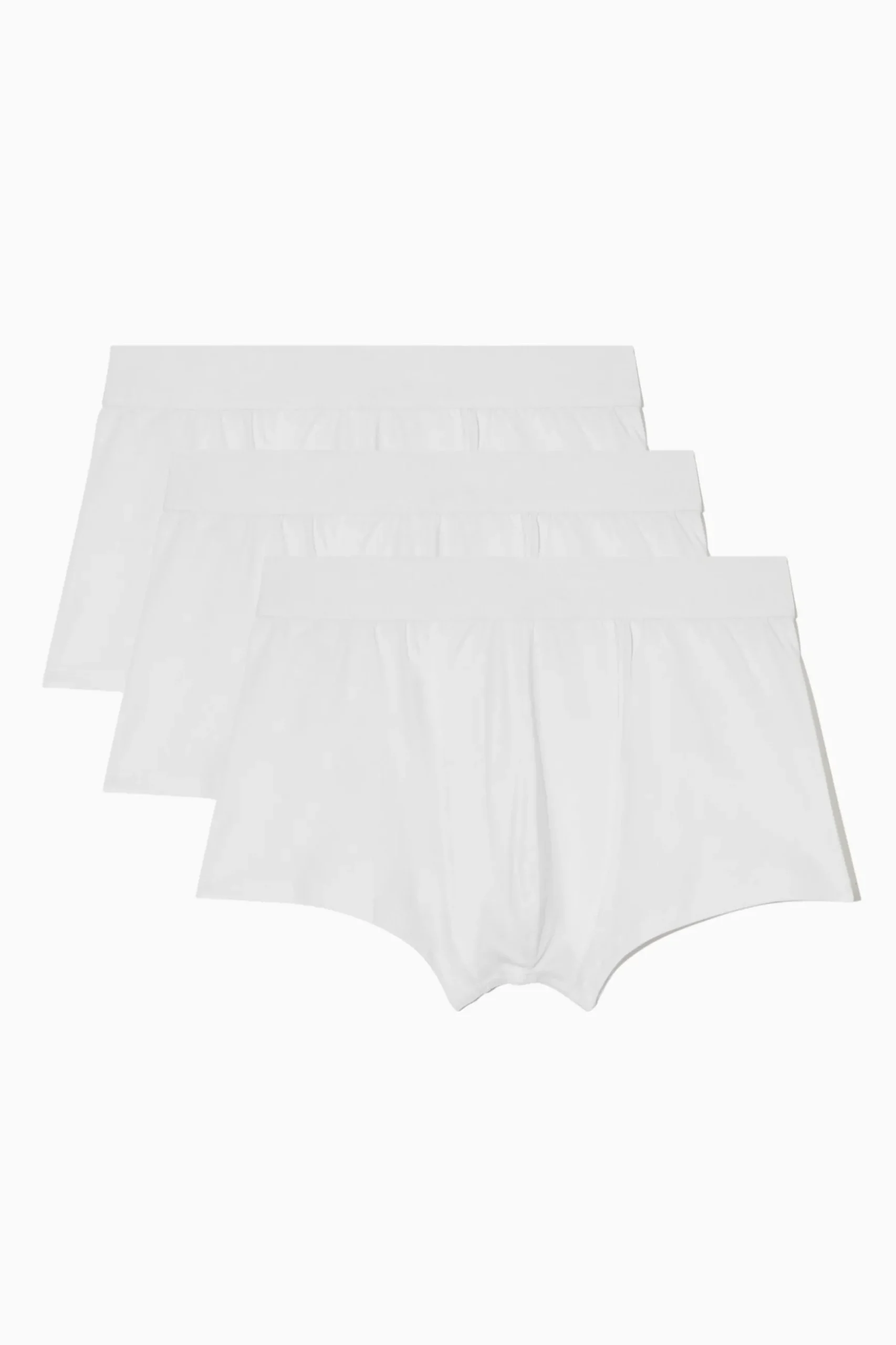 New COS TRÓJPAK BOKSEREK Z DŻERSEJU Biały