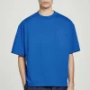 Best COS T-SHIRT OVERSIZE Z BAWEŁNĄ O WYSOKIEJ GRAMATURZE Kobaltowy