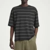 Online COS T-SHIRT Z DŻERSEJU Z KONOPI W PASKI – RELAXED FIT