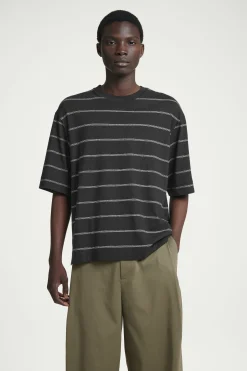 Online COS T-SHIRT Z DŻERSEJU Z KONOPI W PASKI – RELAXED FIT