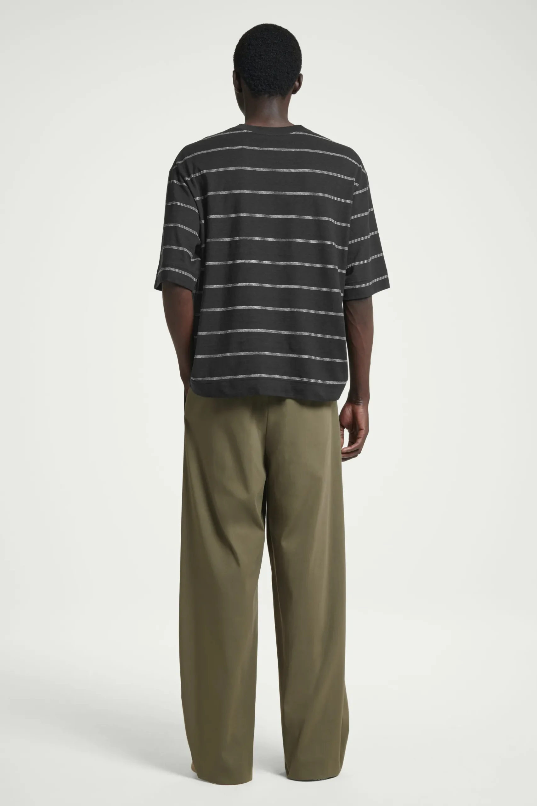 Online COS T-SHIRT Z DŻERSEJU Z KONOPI W PASKI – RELAXED FIT