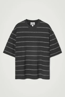 Online COS T-SHIRT Z DŻERSEJU Z KONOPI W PASKI – RELAXED FIT
