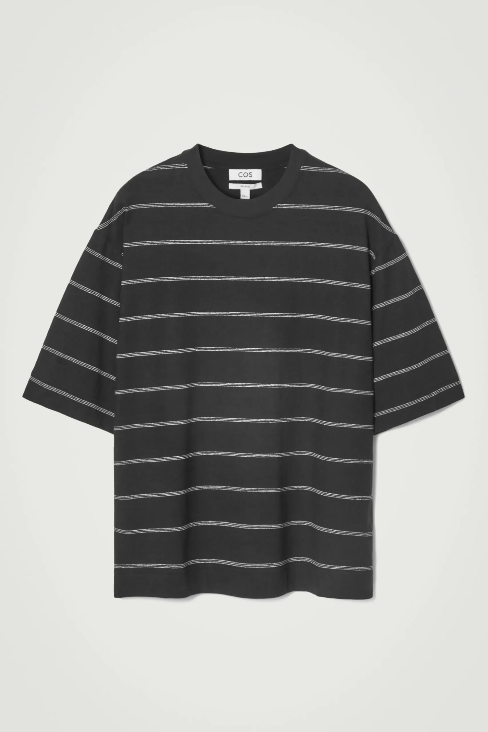 Online COS T-SHIRT Z DŻERSEJU Z KONOPI W PASKI – RELAXED FIT