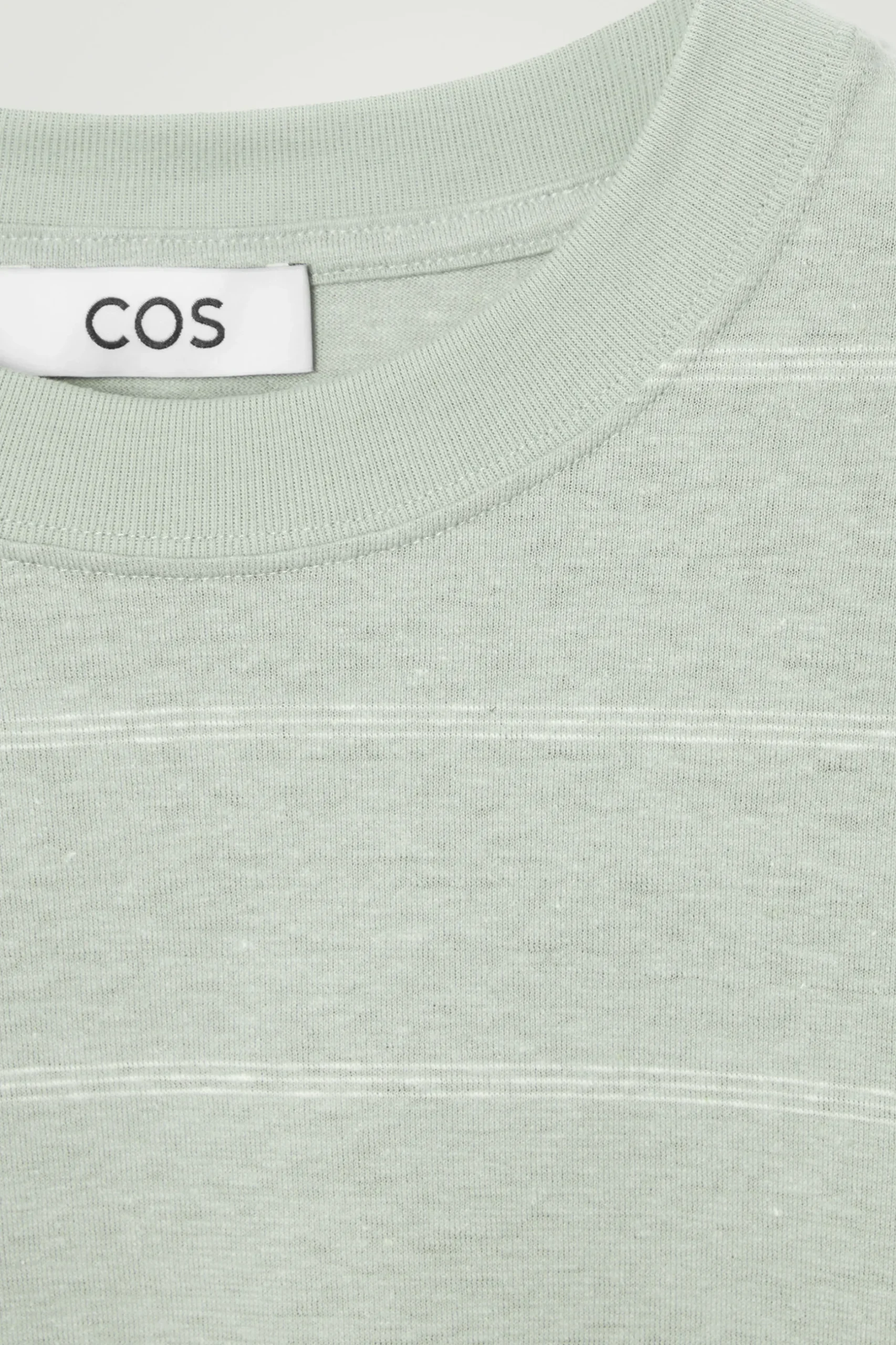 Clearance COS T-SHIRT Z DŻERSEJU Z KONOPI W PASKI – RELAXED FIT