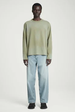 Sale COS T-SHIRT Z DŁUGIM RĘKAWEM – RELAXED FIT Khaki