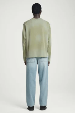 Sale COS T-SHIRT Z DŁUGIM RĘKAWEM – RELAXED FIT Khaki