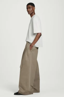 New COS T-SHIRT Z DWUSTRONNEJ DZIANINY – RELAXED FIT Biały