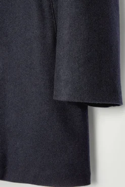 Discount COS WEŁNIANA PARKA Z KAPTUREM Granatowy