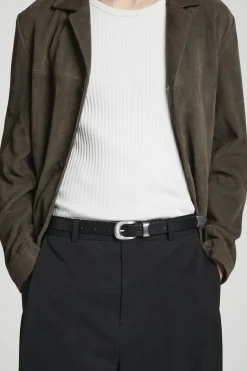 Fashion COS WESTERNOWY PASEK ZE SKÓRY Czarny
