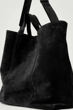Outlet COS WIELOFUNKCYJNA TORBA ZAMSZOWA TYPU TOTE Czarny