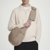 Fashion COS WODOODPORNA TORBA LISTONOSZKA Z NYLONEM Piaskowybrąz