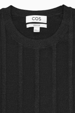 Best COS WOOLBLEND LAMÉ JUMPER Black