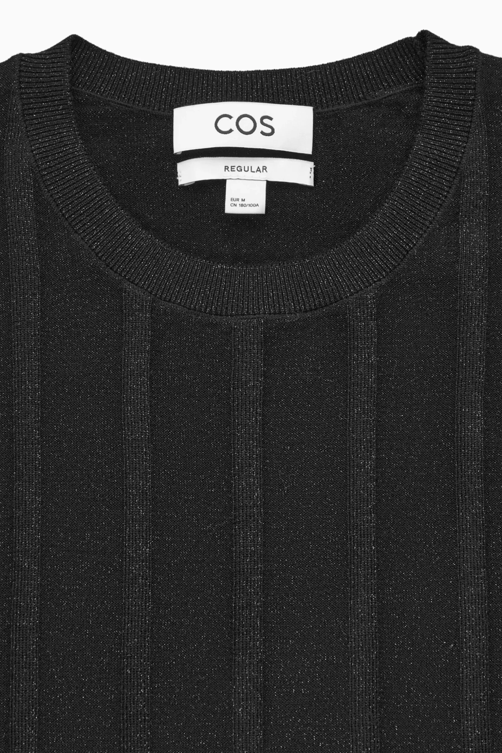 Best COS WOOLBLEND LAMÉ JUMPER Black