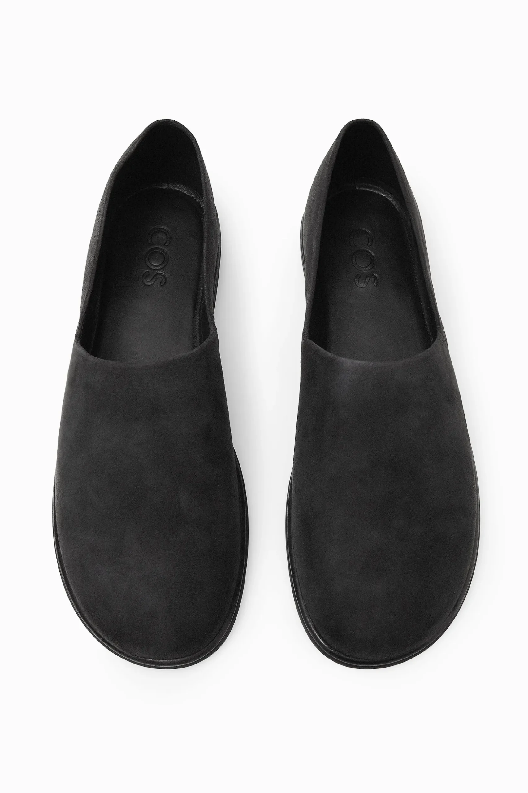 Hot COS ZAMSZOWE LOAFERSY Ciemnoszary