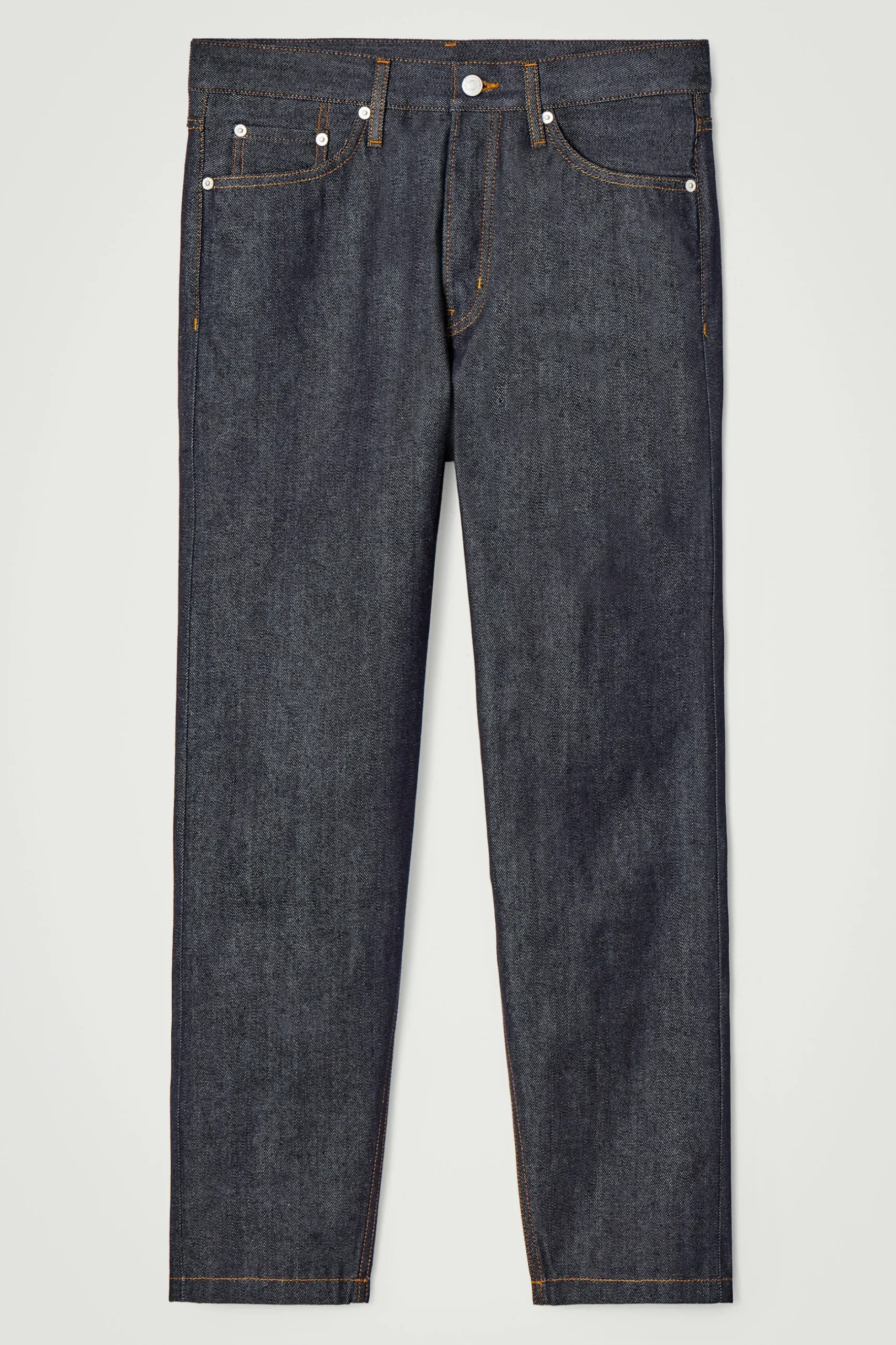 Outlet COS ZWĘŻANE JEANSY MARGIN Z SUROWEGO DENIMU Z KRAJĄ Indygo